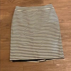 Ann Taylor striped pencil skirt